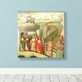 聖グレゴリーのカステル聖アンジェロへの行列 キャンバスプリント (インサイチュ (ウッドフロア))