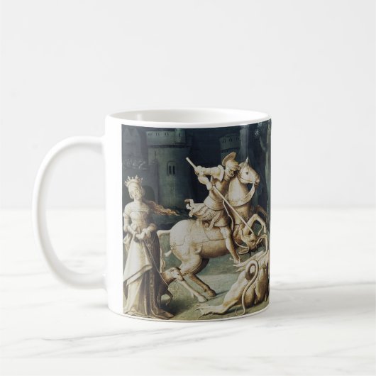 聖ゲオルギウスとドラゴン　大殉教者 コーヒーマグカップ (左)