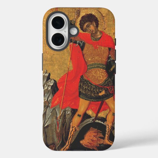 聖ゲオルギオスとドラゴン大殉教者 Case-Mate iPhoneケース (裏面)