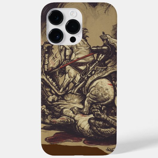 聖ゲオルギオスとドラゴン大殉教者 Case-Mate iPhoneケース (裏面)