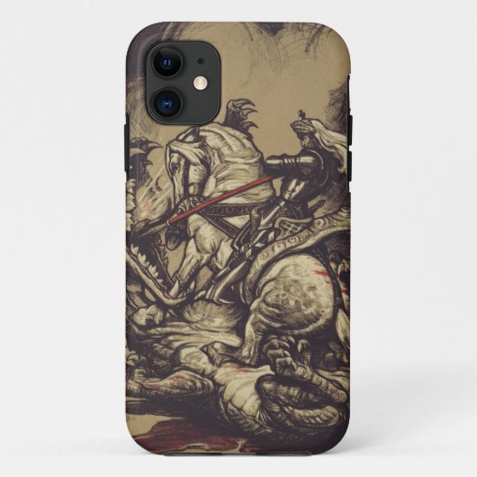 聖ゲオルギオスとドラゴン大殉教者 Case-Mate iPhoneケース (裏面)