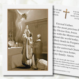 聖ゲルトルド神父オファリング質量ヴァージンメアリ祈ー