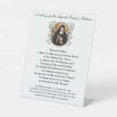 聖ゲルトルード祈りの言葉カトリック貧魂教会 台座サイン (正面)