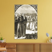 聖コロンバは叫び、ドルイド軍に襲われた。 キャンバスプリント (インサイチュ (リビング))