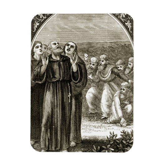 聖コロンバは叫び、ドルイド軍に襲われた。 マグネット (縦)