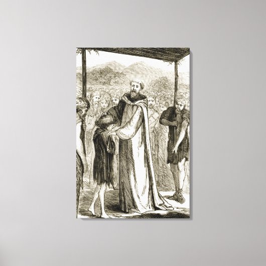 聖コロ賛美ンバはトライアス出身の野生の少年 キャンバスプリント (正面)