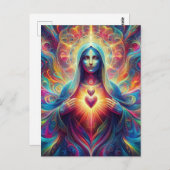 聖サイケデリックハート ポストカード (正面/裏面)