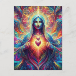 聖サイケデリックハート ポストカード