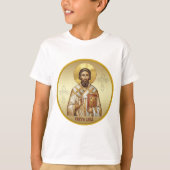 聖サヴァ正教会のアイコンTシャツ Tシャツ (正面)