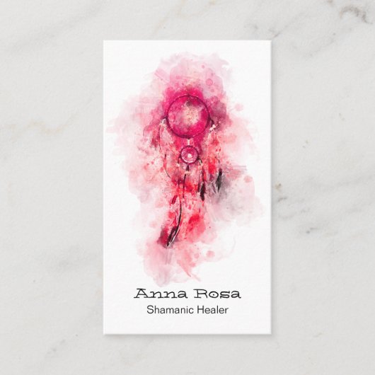 *~*聖シャマンドリームキャッチャー部族シャマンQR 名刺 (正面)