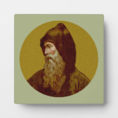 聖シリル・ザ・モンク(M 002) 5.25"x5.25"平方 フォトプラーク (正面)