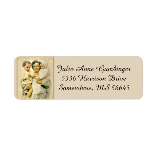 聖ジアンナベレッタモラカトリック母 ラベル (正面)