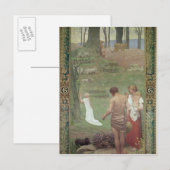 聖ジェネヴィエーヴの幼少期 ポストカード (正面/裏面)