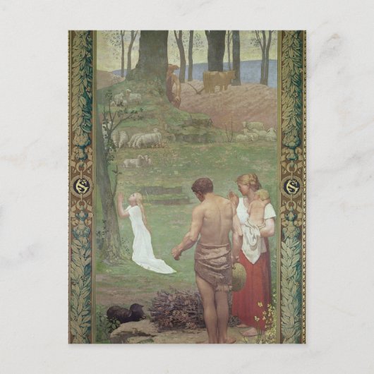 聖ジェネヴィエーヴの幼少期 ポストカード (正面)