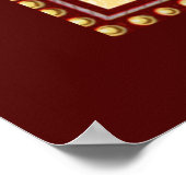 聖ジェロームは敬虔な本の（鳥）ショウジョウコウカンチョウとして引用文 ポスター (角)