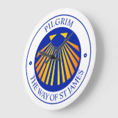 聖ジェームズ巡礼の道  ラージ壁時計 (傾斜)