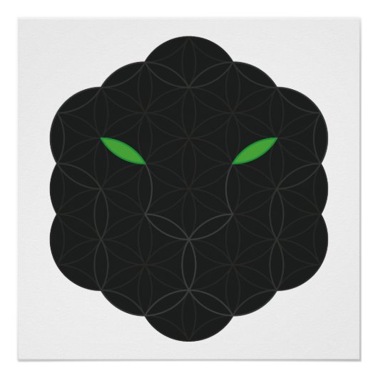 聖ジャガー – 人生の顔、ブラック。 ポスター (正面)