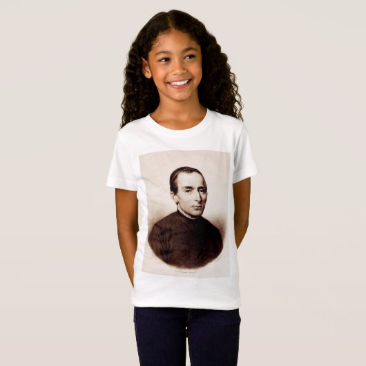 聖ジュゼッペ・カファッソの聖なる慈悲アート Tシャツ (正面フル)