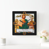 聖ジュドパトロン聖人 スクエア壁時計 (ホーム)