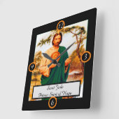 聖ジュドパトロン聖人 スクエア壁時計 (傾斜)