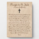 聖ジュードへの癒しと強さの祈りの言葉 フォトプラーク (正面)