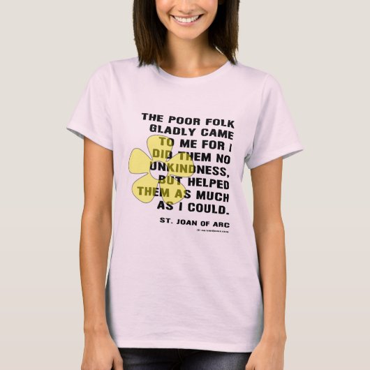 聖ジョアンナ・オブ・ザ・ポア Tシャツ (正面)