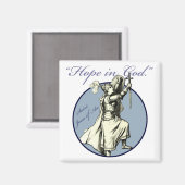 聖ジョアン・オブ・アーク – クリスチャン・マグネット マグネット (正面/裏面)