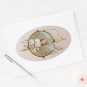 聖ジョアン・オブ・アーク・バーニング・アット・ザ・ステーキ(BF 01) 楕円形シール (封筒)