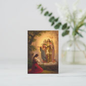 聖ジョアン・オブ・アーク・ローマカトリック祈りの言葉カード プレイスカード (スタンド正面)