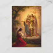 聖ジョアン・オブ・アーク・ローマカトリック祈りの言葉カード プレイスカード (正面)