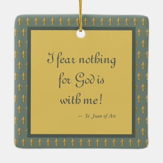 聖ジョアン・オブ・アーク(JM 28) セラミックオーナメント (裏面)