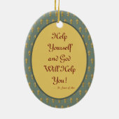 聖ジョアン・オブ・アーク(JM 28) セラミックオーナメント (裏面)