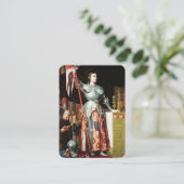 聖ジョアン・ダルク宗教カトリック聖札 名刺 (スタンド正面)