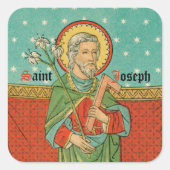 聖ジョセフの上半身(詳細、VVP 09) スクエアシール (正面)