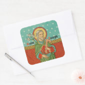 聖ジョセフの上半身(詳細、VVP 09) スクエアシール (封筒)