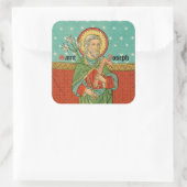 聖ジョセフの上半身(詳細、VVP 09) スクエアシール (バッグ)