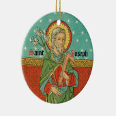 聖ジョセフの上半身(詳細、VVP 09) セラミックオーナメント (右)