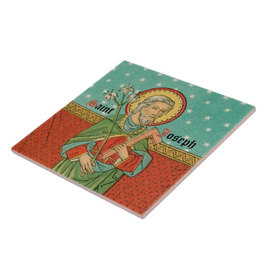 聖ジョセフの上半身(詳細、VVP 09) タイル (側面)