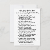 聖ジョセフイエズカトリック祈りの言葉賛美歌 (裏面)