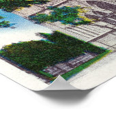 聖ジョセフ大聖堂の無気表情な眺め ポスター (角)