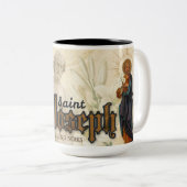 聖ジョセフ暗記祈りの言葉カトリック宗教協会 ツートーンマグカップ (正面右)