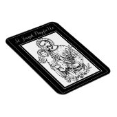 聖ジョセフ祈米国黒白カトリック マグネット (右側)