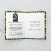 聖ジョセフ饗宴ステンドグラス祈りの言葉 カード (内部)