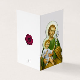 聖ジョセフ・カトリック弔問サンキューカード