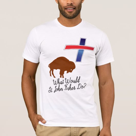 聖ジョン・フィッシャーはどうする? Tシャツ (正面)