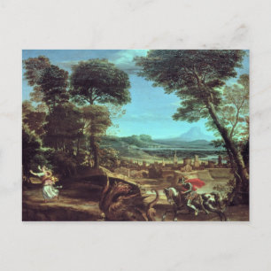 聖ジョージとドラゴンとの風景, c.1610 ポストカード