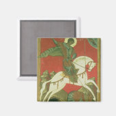 聖ジョージとドラゴンのアイコン マグネット (正面/裏面)