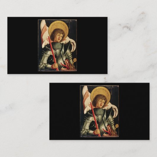 聖ジョージとドラゴンデイアイコンアートナイトキャソ 名刺 (正面/裏面)