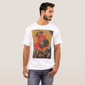 聖ジョージとドラゴン正統のアイコン Tシャツ (正面フル)