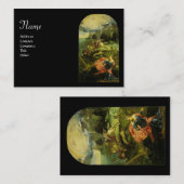 聖ジョージとドラゴン黒 名刺 (正面/裏面)